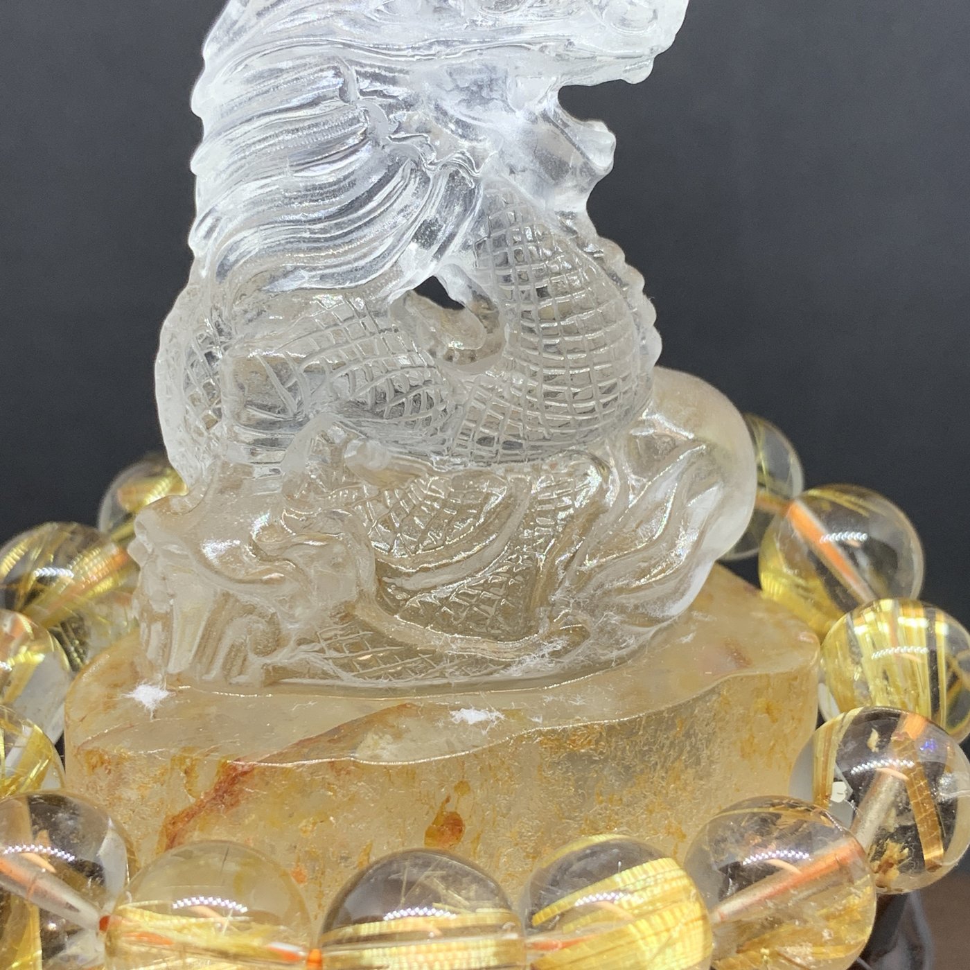 単品購入可 ガネーシャ430㌘透明美GaneshHimalCrystalQuartz