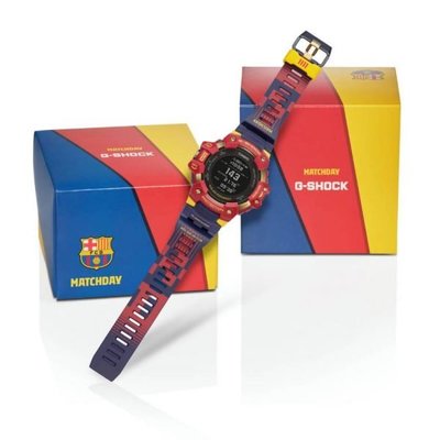 【金台鐘錶】CASIO卡西歐G-SHOCK 巴塞隆納足球俱樂部 Matchday 聯名錶款 GBD-100BAR-4