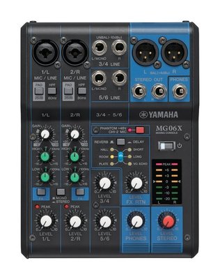 『放輕鬆樂器』 全館免運費 YAMAHA MG06X 類比 混音器 混音機 mixer