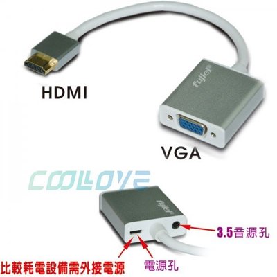 小白的生活工場*HDMI TO VGA帶Audio音源孔鋁殼轉換線 (SR4236)