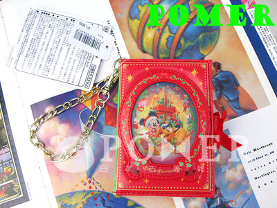 POMER☆日本東京迪士尼樂園絕版正品 米奇 奇奇蒂蒂 唐老鴨 高飛狗 聖誕節 3D影像 票卡夾 證件套 車票夾 證件夾