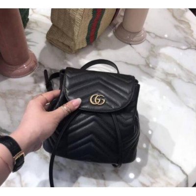 【二手】Gucci 古馳 528129 GG Marmont backpack 迷你後背包