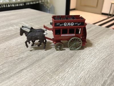 英國 手工 LLEDO紅色馬車 模型車 擺飾品 古董收藏 老馬車 古董玩具