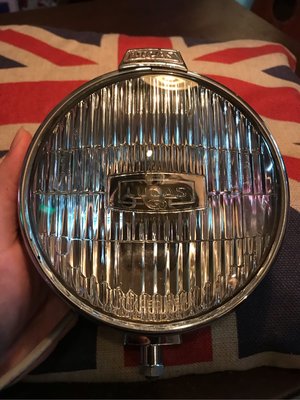 英國製 LUCAS 摩斯燈 附夾具 Mods 車燈 霧燈 射燈  摩德族 改裝燈具  Vespa Mini 偉士牌 蘭美達