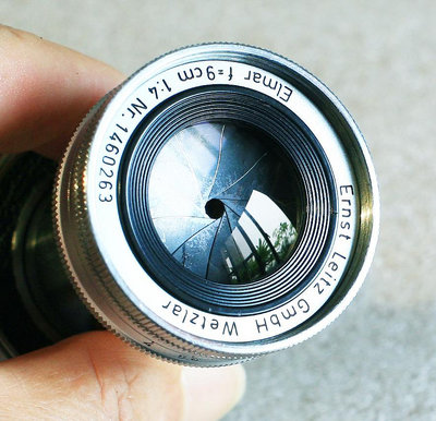 【悠悠山河】Leica M Elmar 9cm 90mm f4 德製 縮頭9 無刮無霉無脫膠霧化