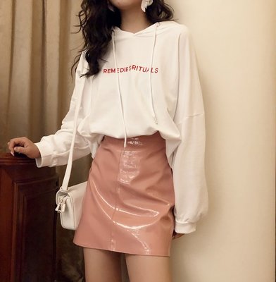 FINDSENSE品牌 秋季 新款 韓國  個性 學院風 繫帶 寬鬆 長袖 運動 連帽衛衣   時尚 潮流上衣