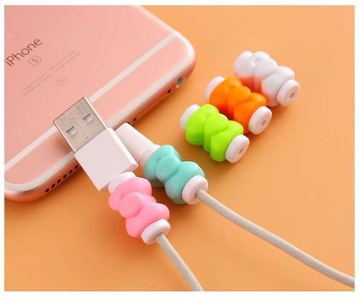 【精緻小屋】創意可愛蝴蝶手機充電線保護套 USB充電線耳機線保護套 傳輸保護線套 數據線保護套