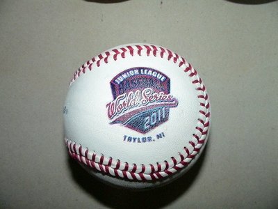 2011年LLB  Junior League威廉波特World Series比賽實戰用球Game Used