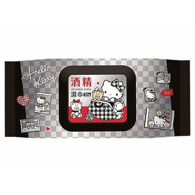 Hello Kitty 酒精濕巾(加蓋30抽) 三麗鷗授權【小三美日】D503731