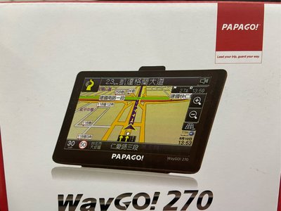 WAYGO 270 PAPAGO 5吋衛星導航 區間測速提醒