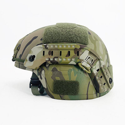 批發 批發 現貨mich2000芳綸防彈頭盔IIIA級GA2級CP迷彩配Wendy懸掛海綿廢墟迷彩