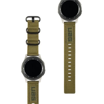 22mm通用 UAG三扣尼龍錶帶 升級款 適用三星Samsung Galaxy Huawei Watch 男表女表配件