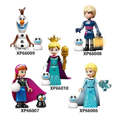 【積木班長】 XP66006-66010 冰雪奇緣 冰雪 艾莎 安納 王子 雪寶 公主人偶/相容樂高LEGO積木