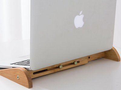日本進口 好品質竹製木製品可伸縮筆記型電腦曾高架收納架散熱架墊架高用品送禮禮物
