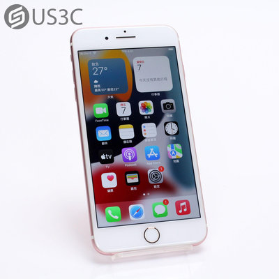 【US3C-台南店】【一元起標】台灣公司貨 Apple iPhone 7 Plus 128G 5.5吋 玫瑰金 RetinaHD顯示器 A10晶片 二手手機