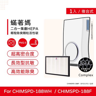 一入 升級顆粒活性碳 蟎著媽 副廠濾網 適用 3M Slimax CHIMSPD-188WH CHIMSPD-188F
