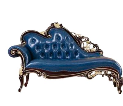 【大熊傢俱】A88  藍色 玫瑰系列 新古典 法式沙發 貴妃椅 左貴妃 歐式沙發 布藝貴妃 躺椅