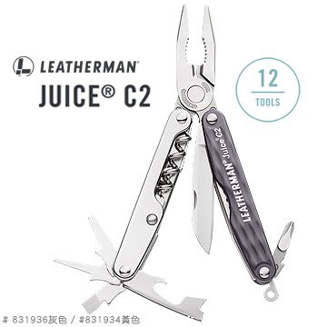 【A8捷運】美國LEATHERMAN JUICE C2 工具鉗(公司貨#831936灰色)