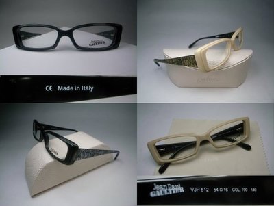 信義計劃 眼鏡 Jean Paul Gaultier VJP 512 JPG 義大利製 彈簧膠框 eyeglasses