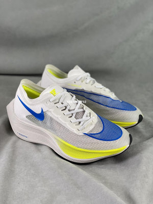 NIKE ZOOMX VAPORFLY NEXT% 白藍 馬拉松 運動慢跑鞋 男女鞋 AO4568-103【ADIDAS x NIKE】
