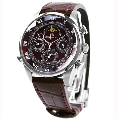 預購 CITIZEN CAMPANOLA AH4080-01Z 43mm 藍寶石鏡面 石英 紅色面盤 鱷魚皮錶帶 男錶 女錶