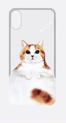 犀牛盾 Mod 防摔手機殼【客製背板】 iPhone X - 可愛動物系列 慵懶貓