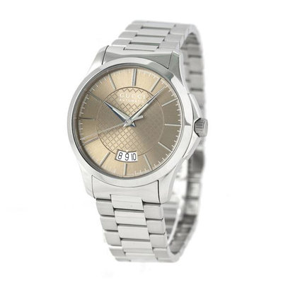 GUCCI YA126431 古馳 手錶 40mm 淺棕色面盤 不銹鋼錶帶 女錶 男錶