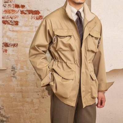 鹿三先生意式紳裝M65戶外防水獵裝夾克寬松復古型男休閑風衣外套-木初伽野