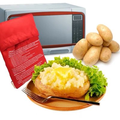 （2個ㄧ組）微波爐烤地瓜紅薯神器 土豆玉米微波爐專用乾烤番薯鍋袋 抖音同款