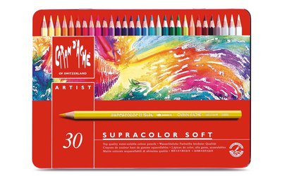 【品 · 創藝】精品美術-瑞士CARAN D'ACHE卡達 SUPRACOLOR 專家級水性色鉛筆-30色