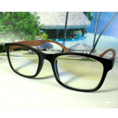 【台灣製造抗藍光眼鏡 買2送1-測試藍光燈】地球儀鐘錶 濾光眼鏡 使用3C產品保護眼鏡 木紋鏡架 手機族電視族眼鏡328