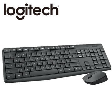 電腦天堂】Logitech 羅技 MK235 無線滑鼠鍵盤組 全尺寸傳統鍵盤 防潑濺 防褪色 傾斜立架 另開賣場下標 客