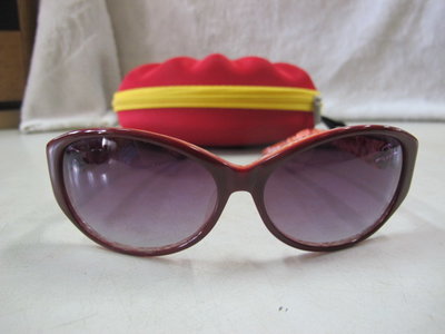 二手舖 NO.6910 NAOMI 太陽眼鏡 膠框眼鏡 墨鏡 61-14-130 鑲鑽 女性 有質感