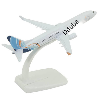極致優品 飛機模型波音B737-800迪拜航空禮品擺件客機合金航模16厘米 MF209