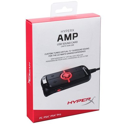 現貨熱銷-聲卡HyperX AMP USB 聲卡7.1外置 臺式機筆記本電腦耳機 聲卡爆款