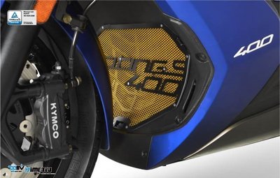 【R.S MOTO】KYMCO 新款 刺激400 XCITING 400 18-19 水箱護網 造型款 黑鋁框 DMV