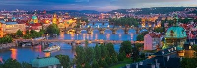 6010-5372 1000片美國進口拼圖  EUR 風景 捷克 布拉格 夜景