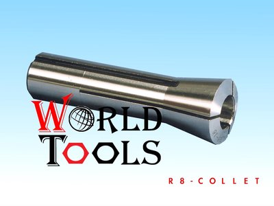 ~WORLD TOOLS~銑床工具配件~攻牙機~鑽床~銑床套筒/COLLET/ER系列筒夾/R8筒夾系列/R8-10mm