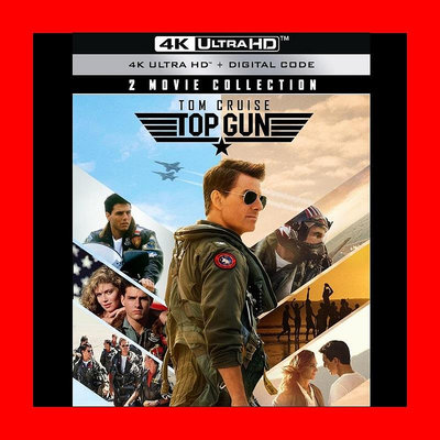 【4K UHD】捍衛戰士1+2獨行俠 UHD 雙碟套裝版(台灣繁中字幕)Top Gun不可能的任務湯姆克魯斯