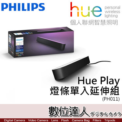 【數位達人】公司貨 PHILIPS 飛利浦 Hue Play 全彩情境 燈條(單入)延伸組 (PH011) 燈箱