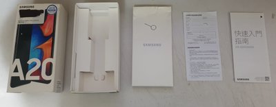 三星 SAMSUNG Galaxy A20手機外盒 內無手機 實際配件如圖