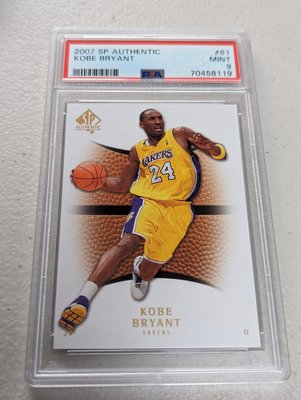 2007-08 SP Authentic #61 Kobe Bryant PSA9