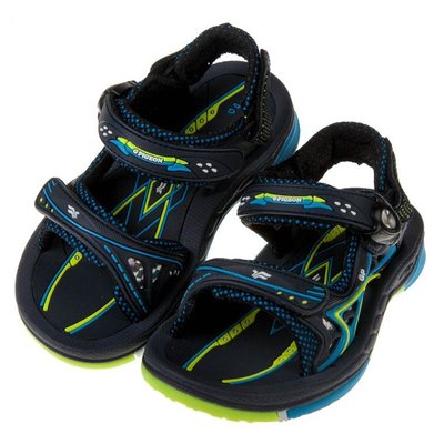 童鞋(16~18.5公分)GP簡約休閒磁扣式淺藍色兒童運動涼鞋G8B16BB