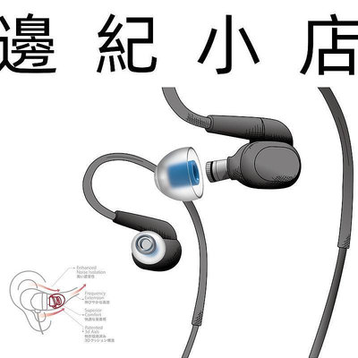 CP145 一對入 SpinFit  會動的耳塞 專利技術 傘葉比一般耳塞更長，加強與耳道的貼合度 N5005