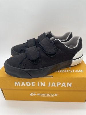 《日本Moonstar》日本製 帆布鞋 機能款-黑(17-23.0cm)M2223619SS