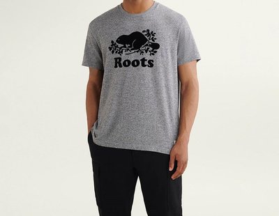 [RS代購 Roots全新正品優惠] Roots男裝-絕對經典系列 海狸LOGO厚磅短袖T恤 滿額贈購物袋