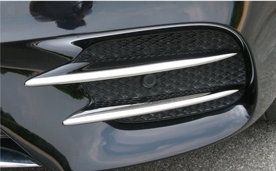 朋馳賓士Benz W213 前下霧燈 裝飾 亮銀 風刀 E200 E220d E250 E350 E43 AMG 保桿