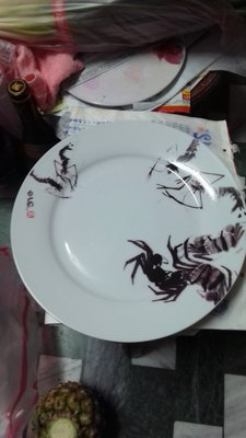 齊白石蝦蟹賞盤