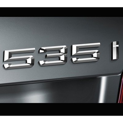BMW 5系列 535i 字體 字標 後箱字體 車身字體 後箱字體 後箱字貼 電鍍銀 改裝 精品