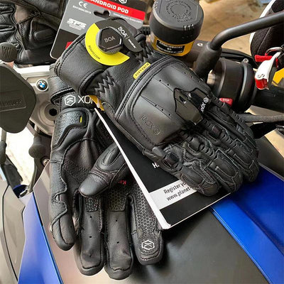 機車手套英國KNOX機械外骨骼摩托車機車騎士騎行裝備賽車碳纖維男防摔手套防風手套